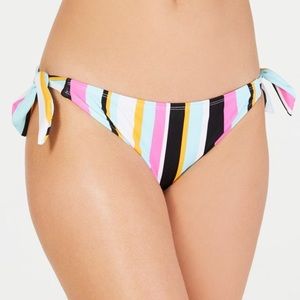Hula Honey Soul Stripe Side Tie Bikini Bottoms